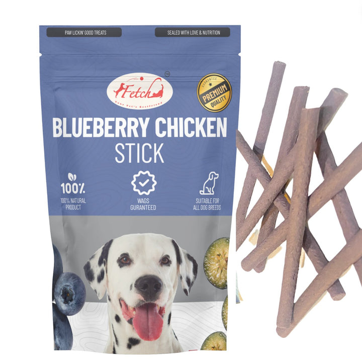 Blueberry Chicken Stick - 100g - Fetch Catoz