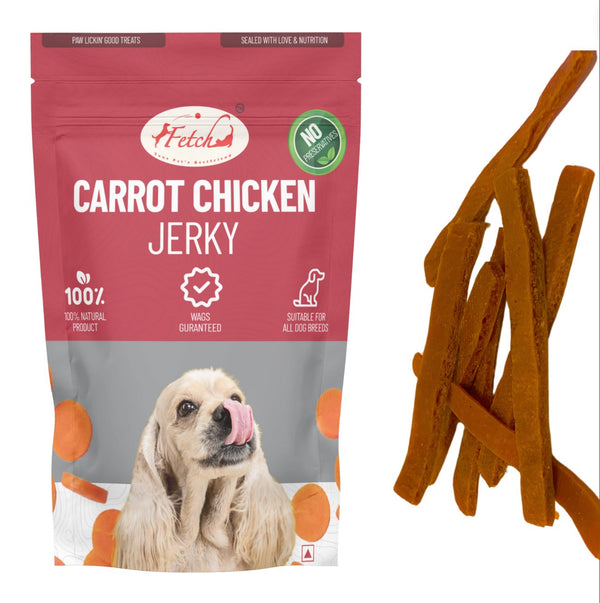 Carrot Chicken Jerky - 80g - Fetch Catoz