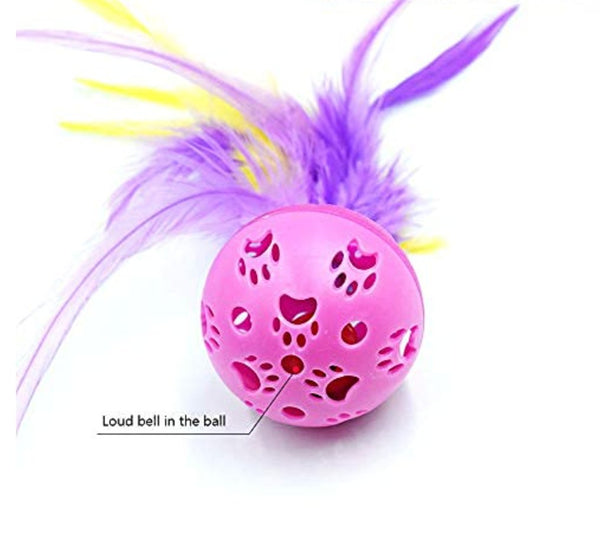 Feather Bell Ball - Fetch Catoz