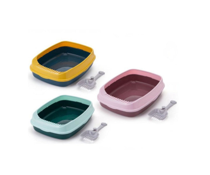 Rimmed Cat Litter Tray + Scooper - Fetch Catoz